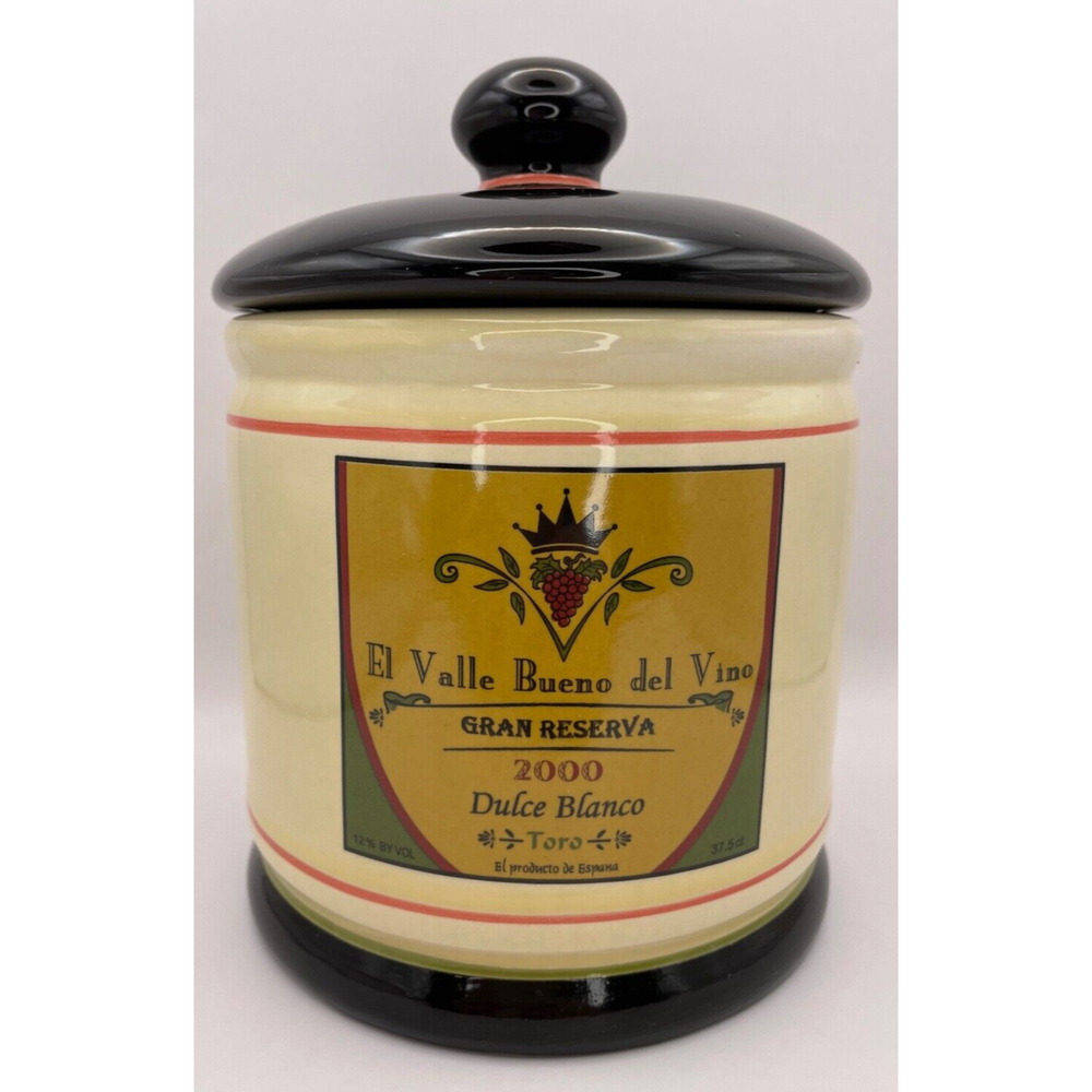 Oggi Corporation El Valle Bueno Del Vino Canister With Lid Pre-owned